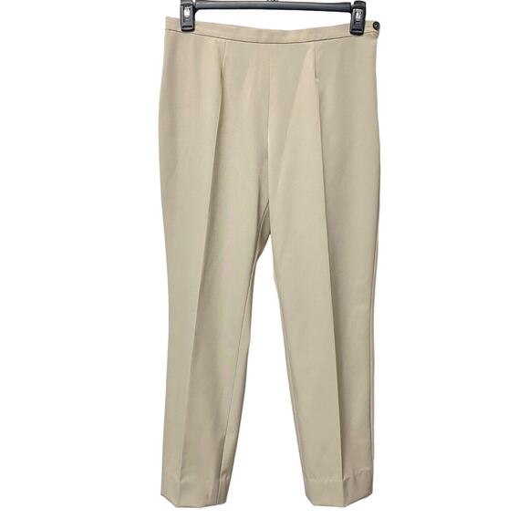 Bogner Ankle Pants Women's US 10 Long Grey Stretch Side Zip Trousers Susan Graf - Picture 1 of 9